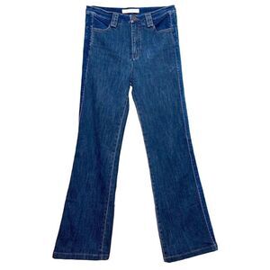 See By Chloe - High-Rise Flare Jeans With Velvet Accent - Size Unknown, 28?